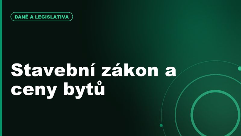 Nový stavební zákon a digitalizace řízení: co může změnit pro ceny bytů